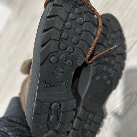 Timberland Hiker Brown 90s Leather Mid Hiking Boots - Picture 3 of 5